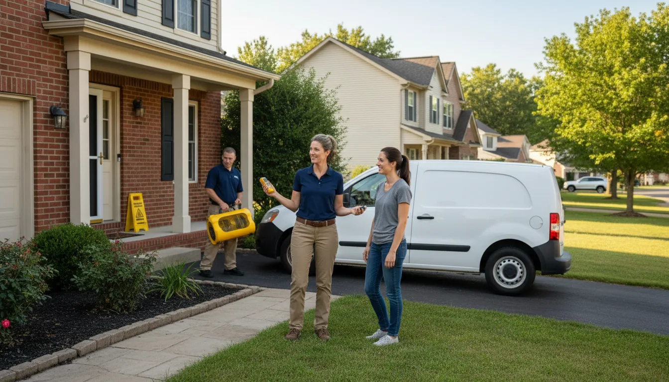 Residential water damage restoration in Zurich, MT